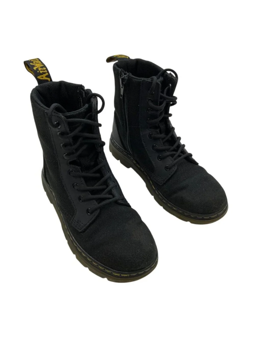 Dr Martens Junior Combs Extra Tough Poly Casual Boots 1 Black